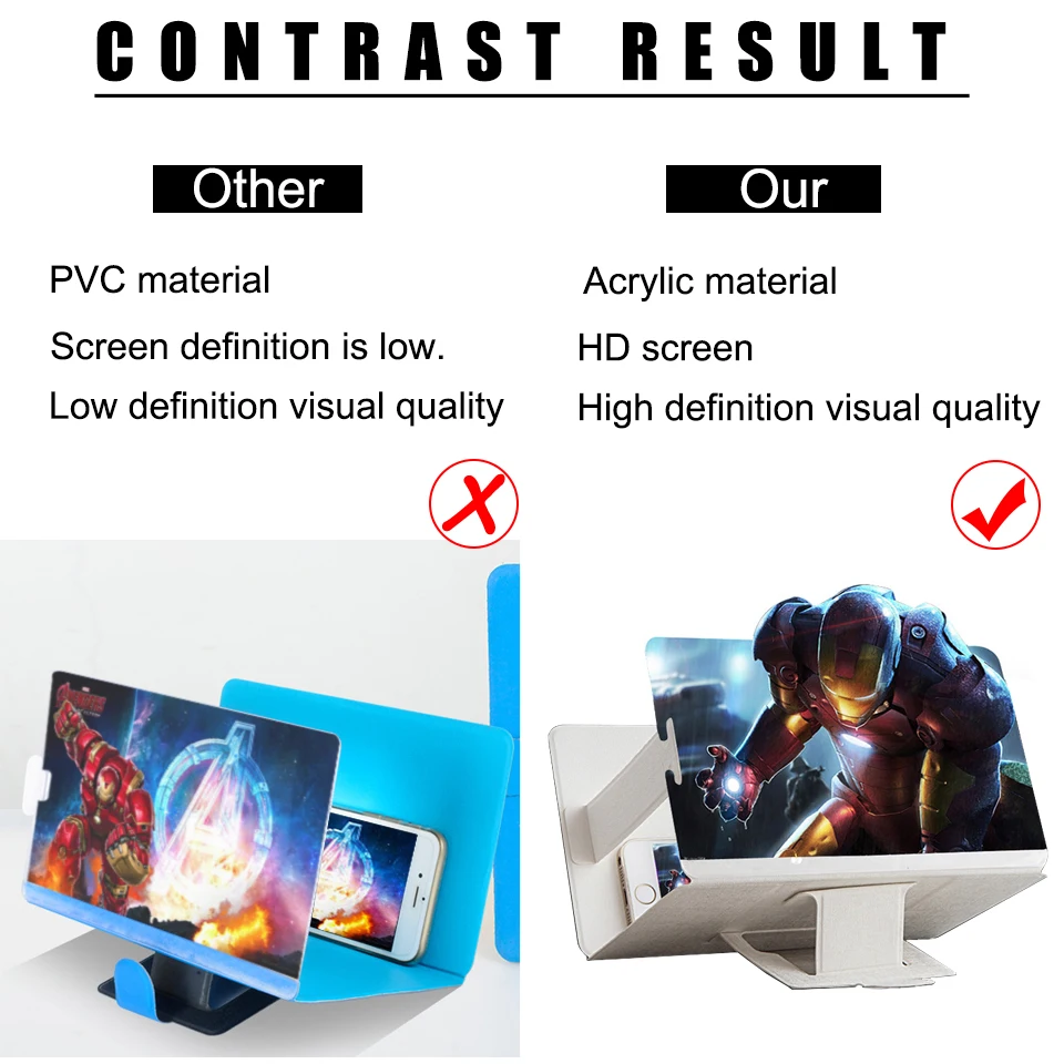 Улучшенная подставка для усилителя экрана телефона кронштейн проектора