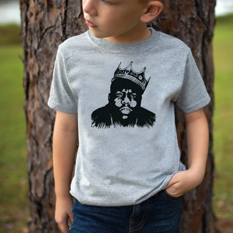 

DERMSPE Summer Trend Kids Girls Boys Cartoon Cotton Short Sleeve Letter Print Clothing Children Tops Kids Baby T-shirt Gray