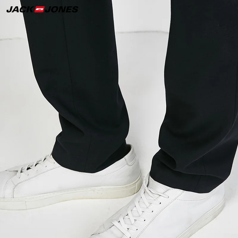 Мужские повседневные длинные черные брюки Jack Jones модные 217314550 2019 | Мужская одежда