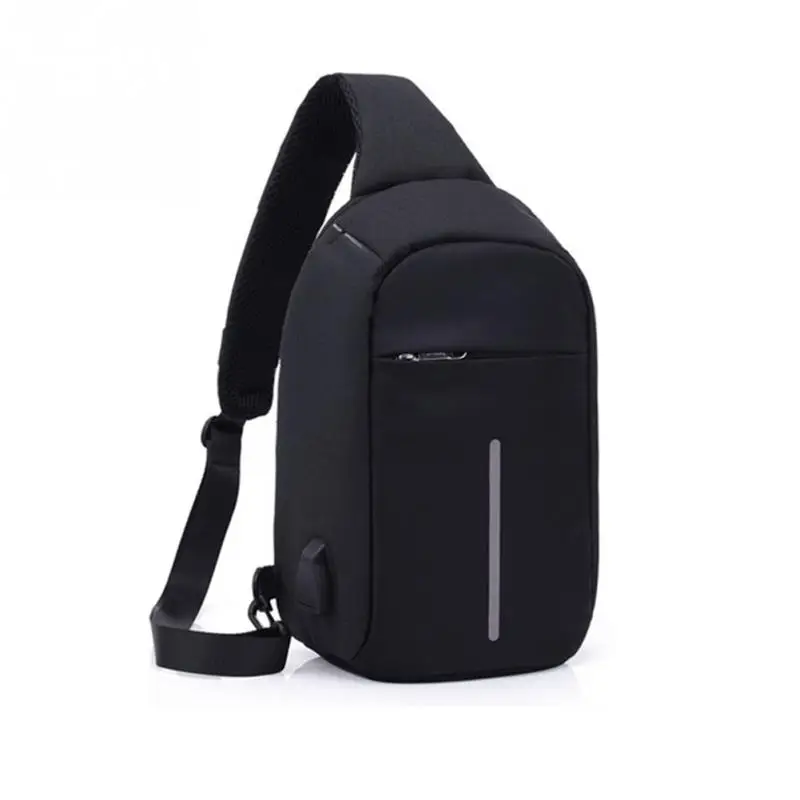 The New Waterproof Anti-Theft Chest Bag Hide Zipper Briefcase Charging Messenger Bag
