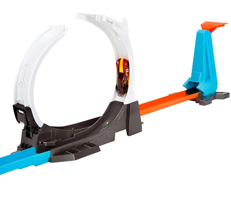 Новые горячие колеса трек автомобиль игрушка Hotwheels ракета Запуск трюк разнообразие прыжок трек мальчик автомобиль игрушка лучший подарок на день рождения FLK60