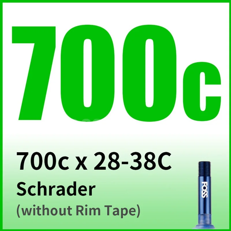 700C x 28 to 38C AV FOSS велосипедная труба шины Schrader/Presta 16/20/24/26/27,5/27/700C дорога MTB велосипед внутренняя труба резиновая велосипедная шина прокол - Цвет: 700C x 28 to 38C AV