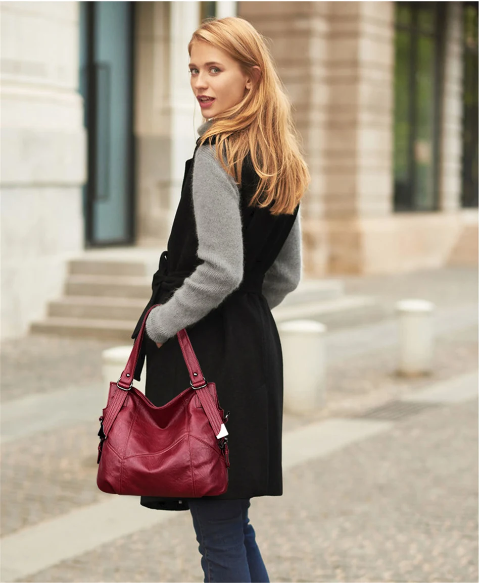 Женские Ручные Сумки Sac Bolsa, винтажные стильные женские сумки, роскошные кожаные сумки, женские сумки, дизайнерская Большая вместительная сумка-тоут