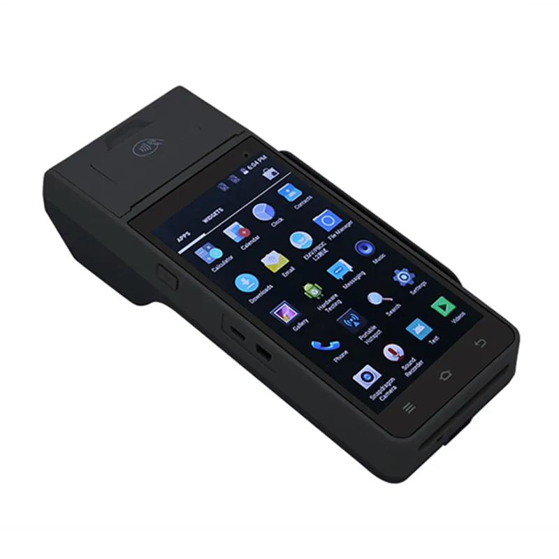 POS терминал 5 дюймов сенсорный экран дисплей Bluetooth Беспроводной EMV оплаты ручной