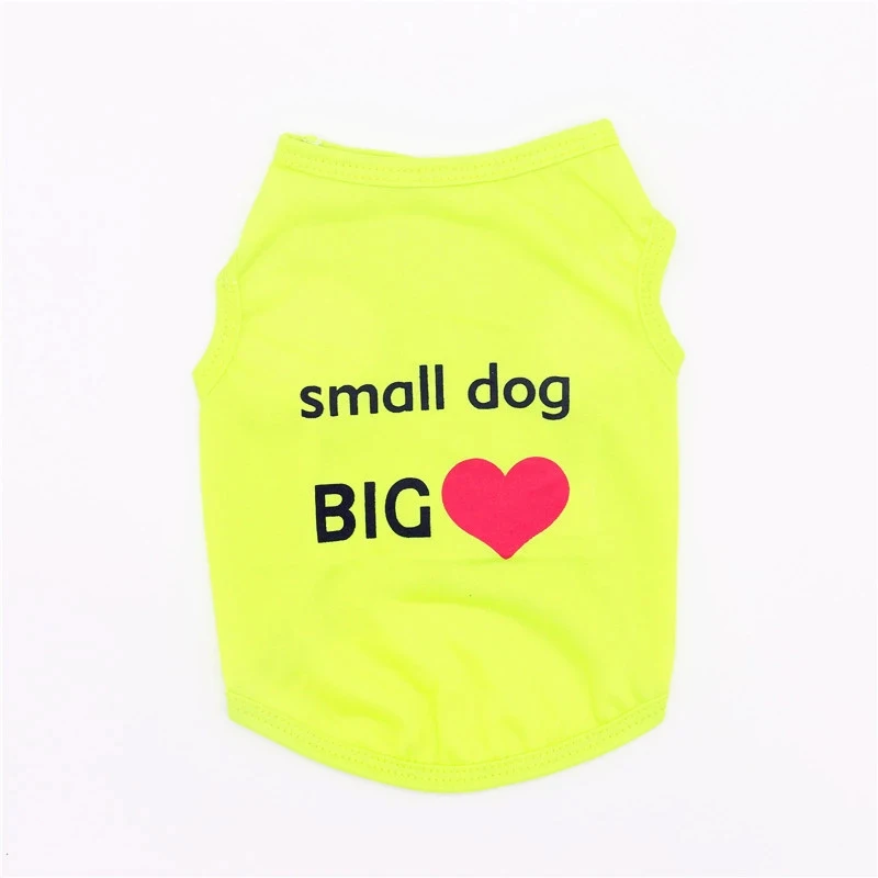 Pet Puppy Summer Vest Small Dog Cat Dogs Clothing Cotton T Shirt Apparel Clothes Supplies | Дом и сад
