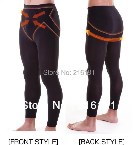 Free Shipping 80pcs/lot Body Shaper For Man Compression Long Spats Slimming Pants | Мужская одежда