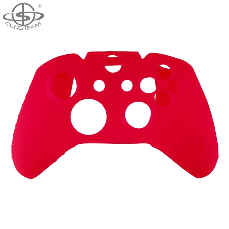 OURSTEAM 10 шт./лот красный резиновый кожи геймпад защитный чехол для microsoft Xbox One
