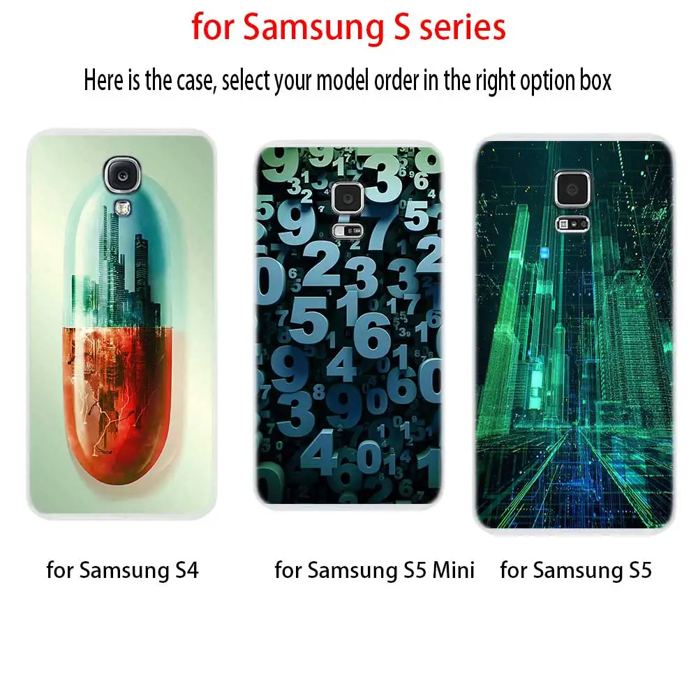 Мягкий силиконовый чехол из ТПУ с матричным рисунком для Samsung Galaxy S7 Edge S8 S9 S10 S11 S20 S21