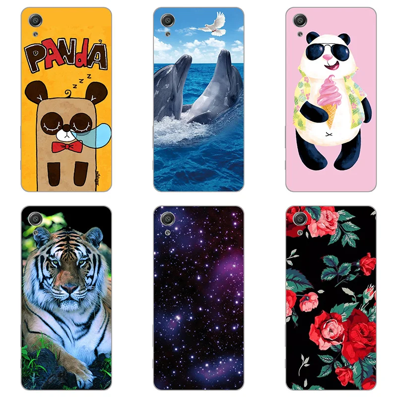 hard Plastic phone case cover For Sony Xperia XA F3111 F3113 F3115 shell printing design Painted Flower |