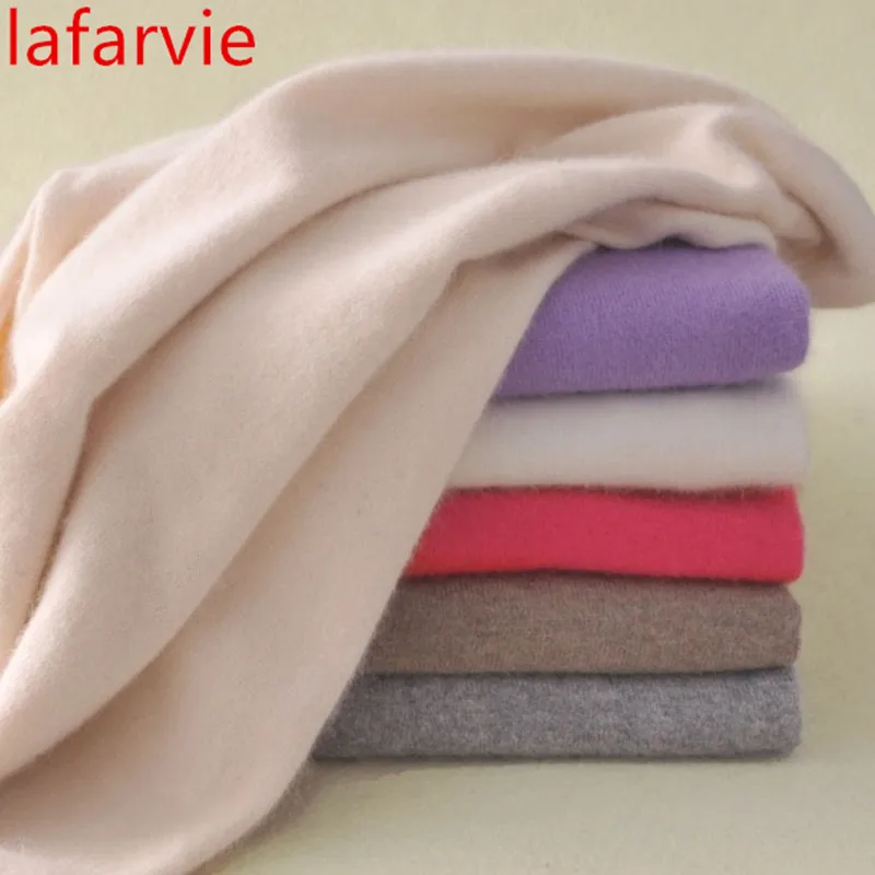 Lafarvie Autumn Winter Quality Cashmere Sweaters Women Fashion Female Soft and Comfortable Warm Slim Knitted Pullovers Hot Sale | Женская