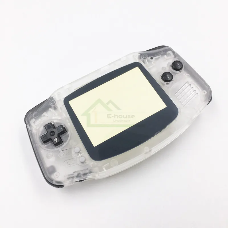 С черной кнопкой прозрачный корпус для Gameboy Advance GBA чехол замены с пластиковым
