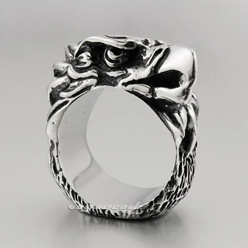 Крутое Панк-Кольцо из нержавеющей стали 316L Eagle для мужчин байкер рокер F007 - купить