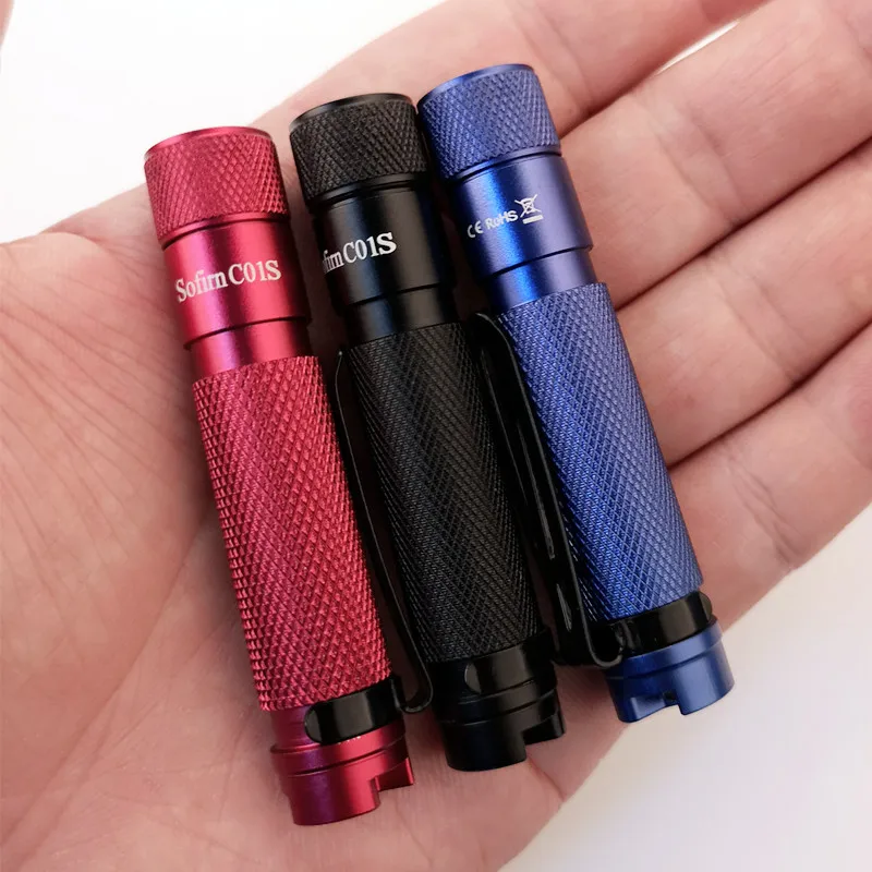 Sofirn C01S светодиодный мини-фонарик 4000K 0,9-1,5 V IPX-8 100LM AAA NiMh щелочный фонарик EDC 2 уровня аварийного освещения CRI95