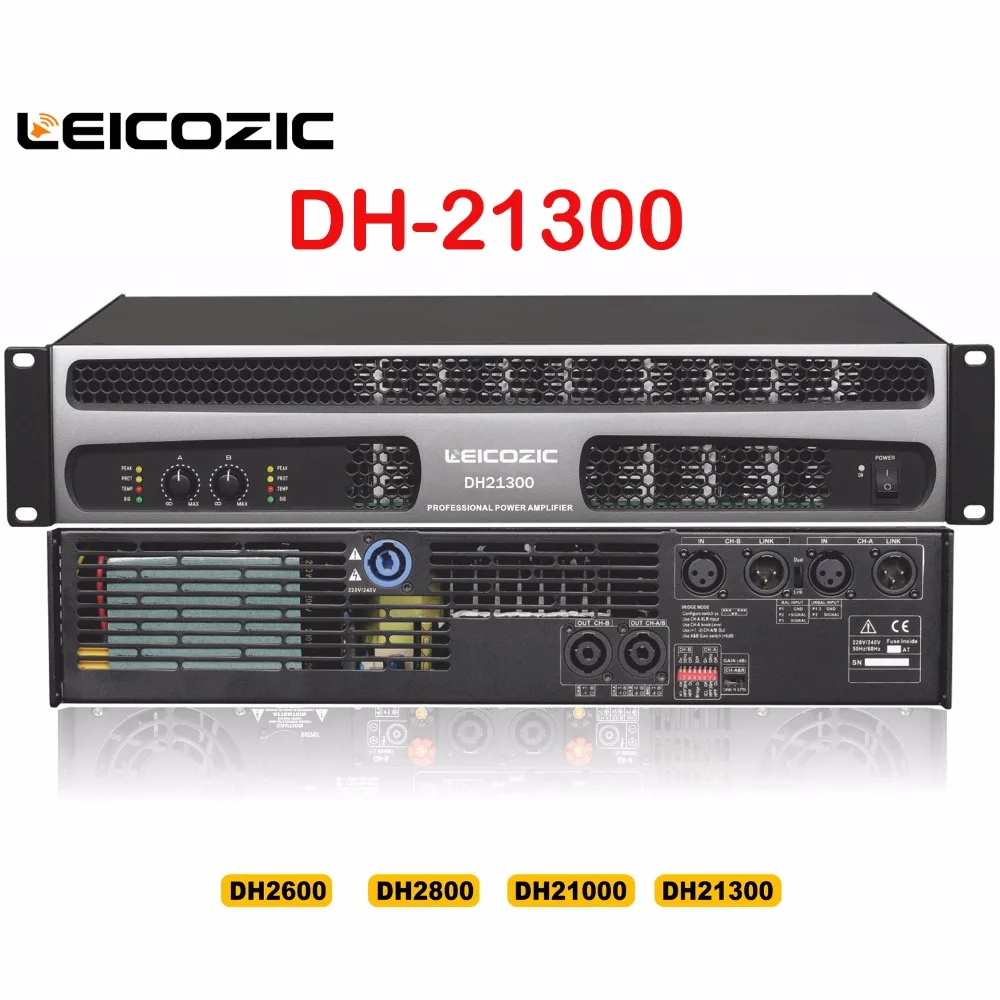 Leicozic Max 4200 Вт усилитель мощности DH21300 1300 + RMS 8 Ом профессиональный для сцены