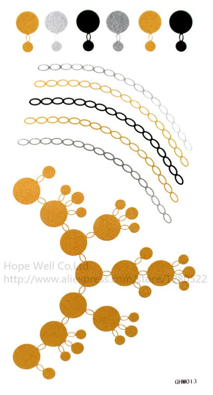 2 шт. ювелирные изделия вдохновленный мерцание татуировки временные tatuagem temporaria |