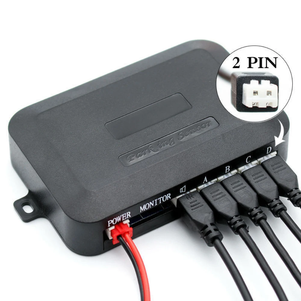 16mm Car Video Parking Reverse Backup Assistant Radar Alarm System+4pcs Flat Sensors System |