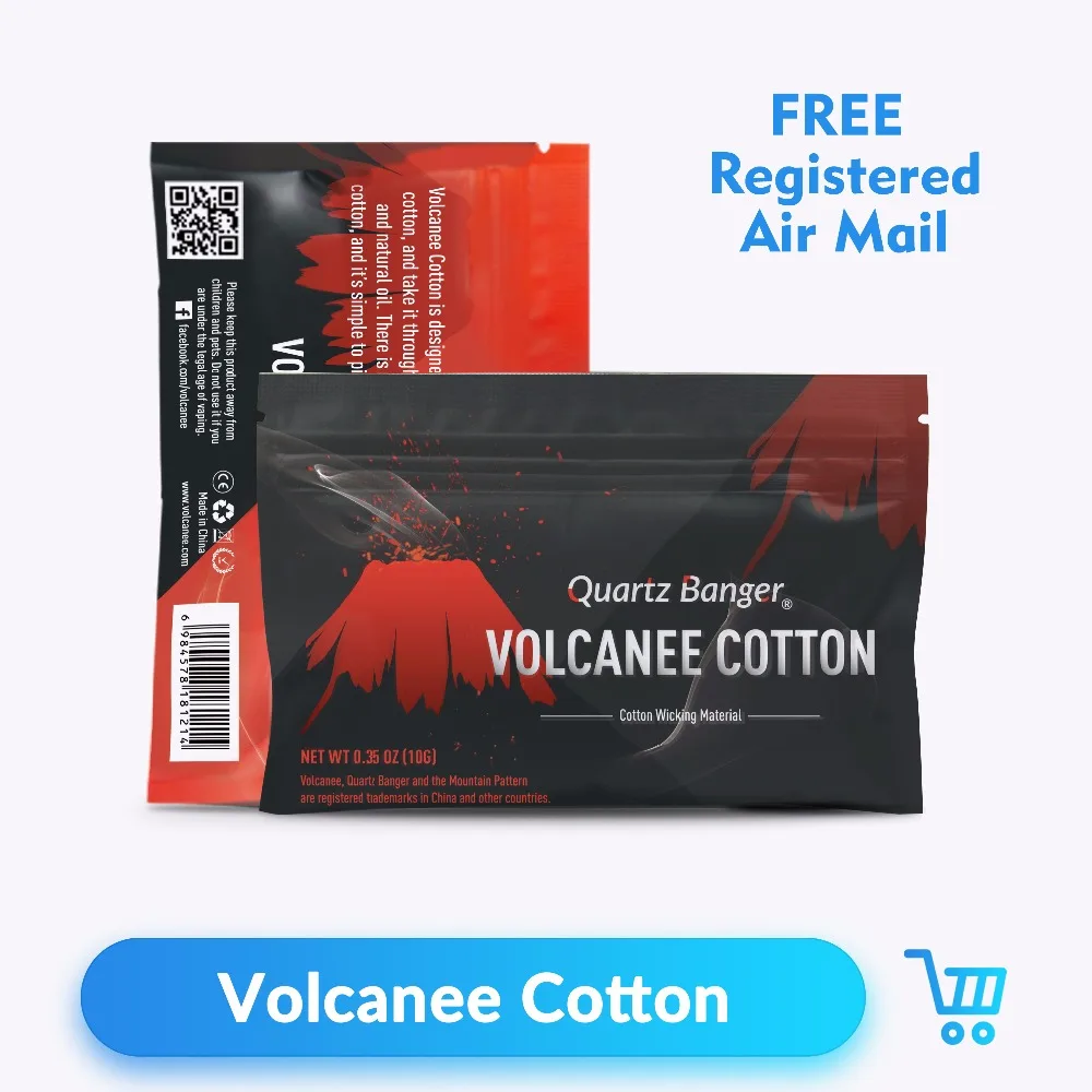 Volcanee 1 сумка/2 сумки RDA хлопок вейп в полоску японский для RTA RBA бак вапорайзер