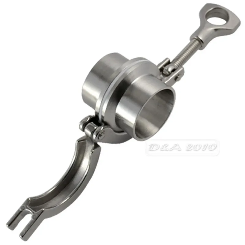 

MEGAIRON 1.25"OD 32mm SS316 Sanitary Pipe Fitting Set with 2pcs Weld Ferrule OD 50.5mm + 1.5" Tri Clamp + PTFE Gasket