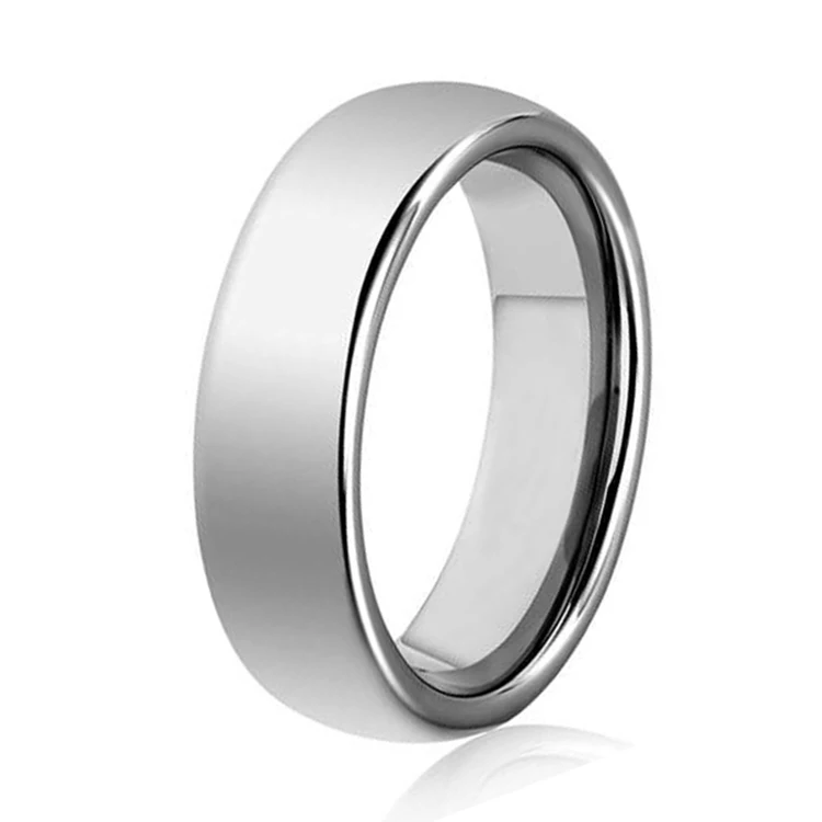 Лидер продаж Для мужчин Классические Wedding Band 6 мм серый серебристый Цвет Вольфрам