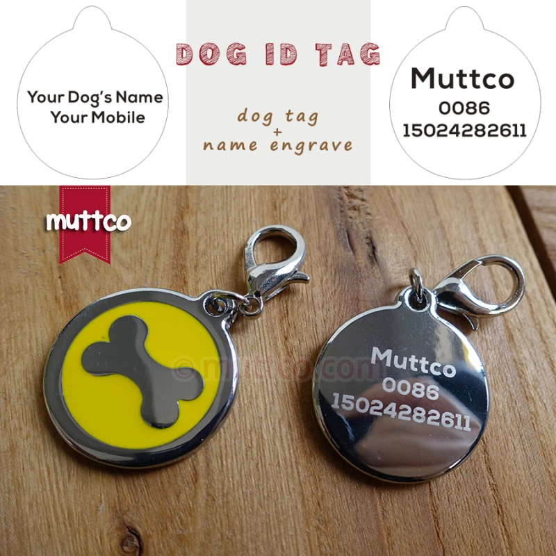 Бирка для собаки с рисунком костей 30 мм бесплатная доставка|dog id|bone dog tagdog tag bone |