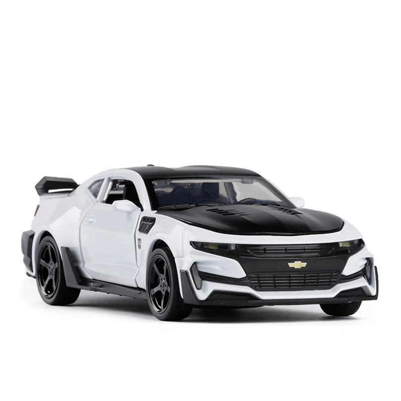 

1:32 Camaro Toy Vehicles Model Alloy Pull Back Children Toys Genuine License Collection Gift Simulation Off-Road Vehicle Kids