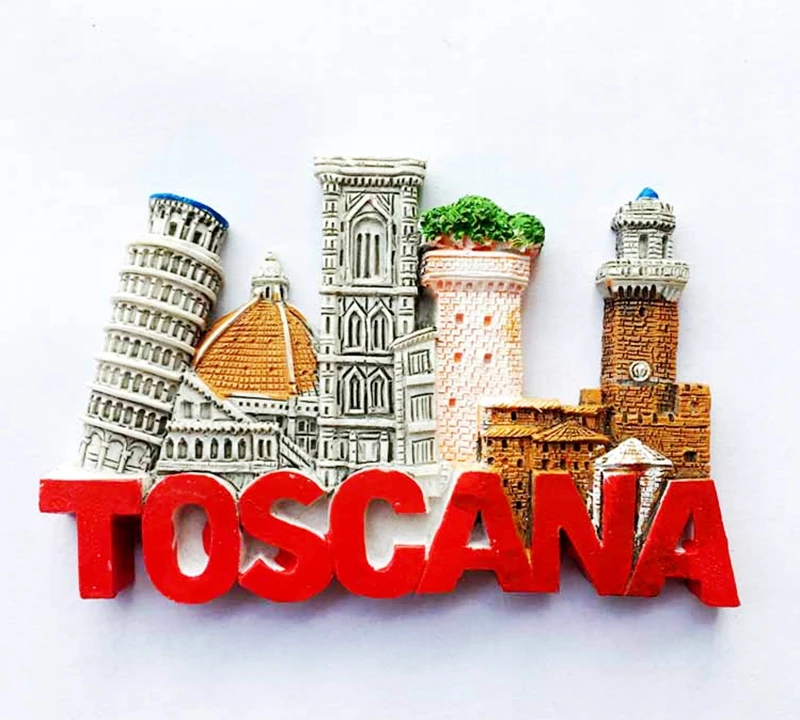 

Наклонная башня Флоренции, Тоскана, Флоренция, Италия, 3D магниты на холодильник из смолы, туристические сувениры, магнитные наклейки на холо...