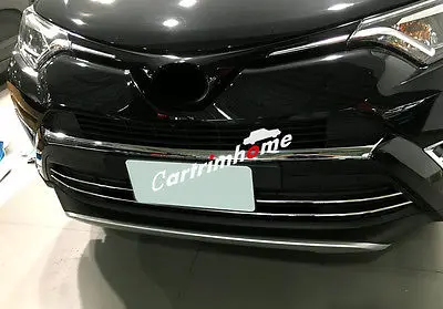 1 шт. Накладка для отделки переднего бампера и губ из АБС-пластика TOYOTA RAV4 2016 2017 |