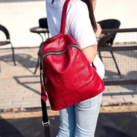 new fashion design women backpack high quality youth leather backpacks for teenage girls female school shoulder bag bagpack