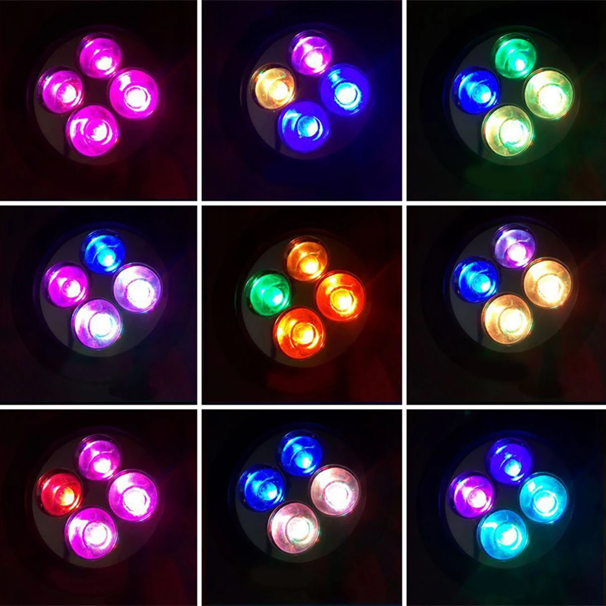 4 светодиодные лампы на солнечных батареях для сада и RGB яркие лужайки темное