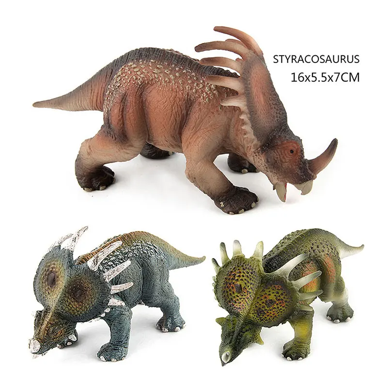 1 шт. детская пластиковая фигурка Стиракозавр Юрского периода|figure action toys|gift giftsgifts