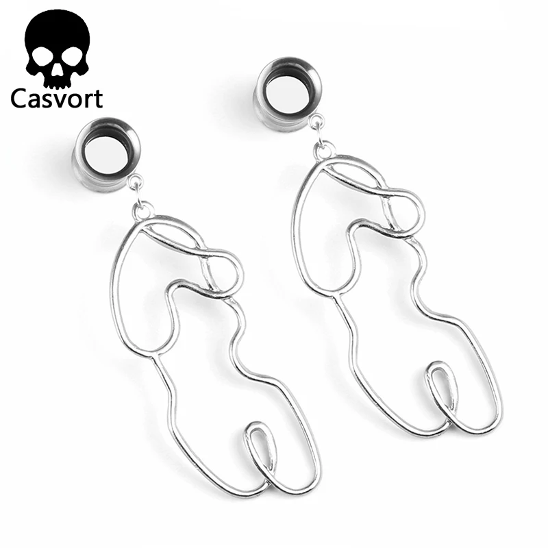 Ювелирные изделия для пирсинга Casvort туннели с заглушками висячие серьги из