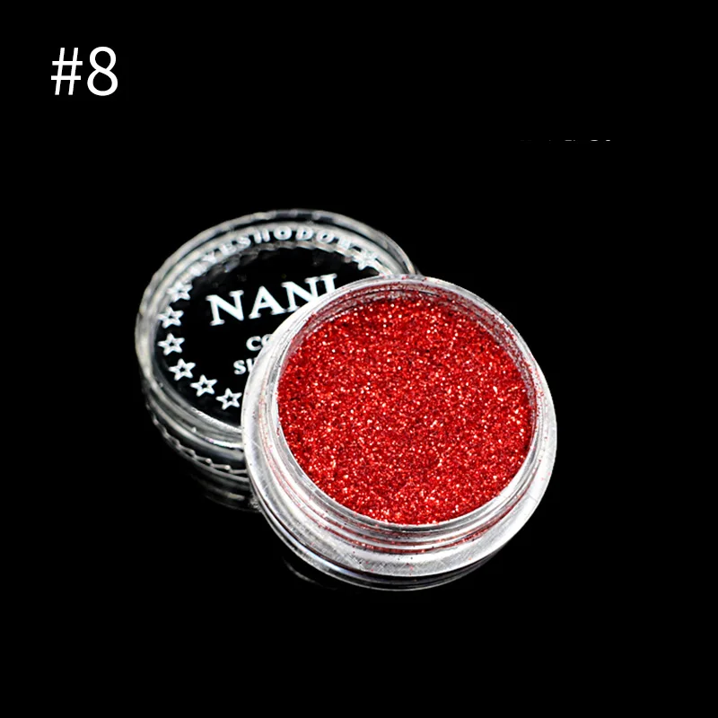 Color 8 Блестящие тени для век, 24 цвета, блестящая Палитра для глаз, Maquillaje, монохромные тени для век, блестящая пудра, блестящий инструмент для макияжа - Цвет: Color 8