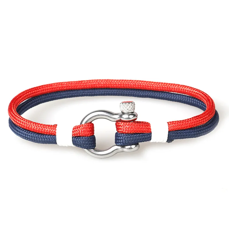 Браслет мужской из парашютного шнура с пряжкой нержавеющей стали|Цепочки и