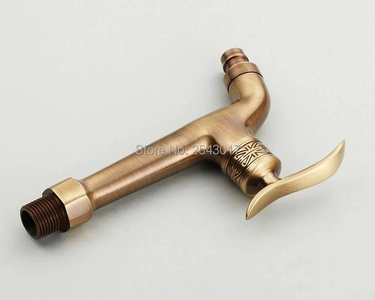 Кран для стирки новинка одиночный холодный античный латунный настенный