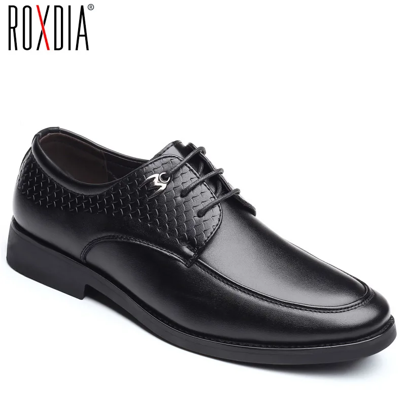 ROXDIA/брендовые размера плюс 39-48 Мужские модельные туфли на плоской подошве из