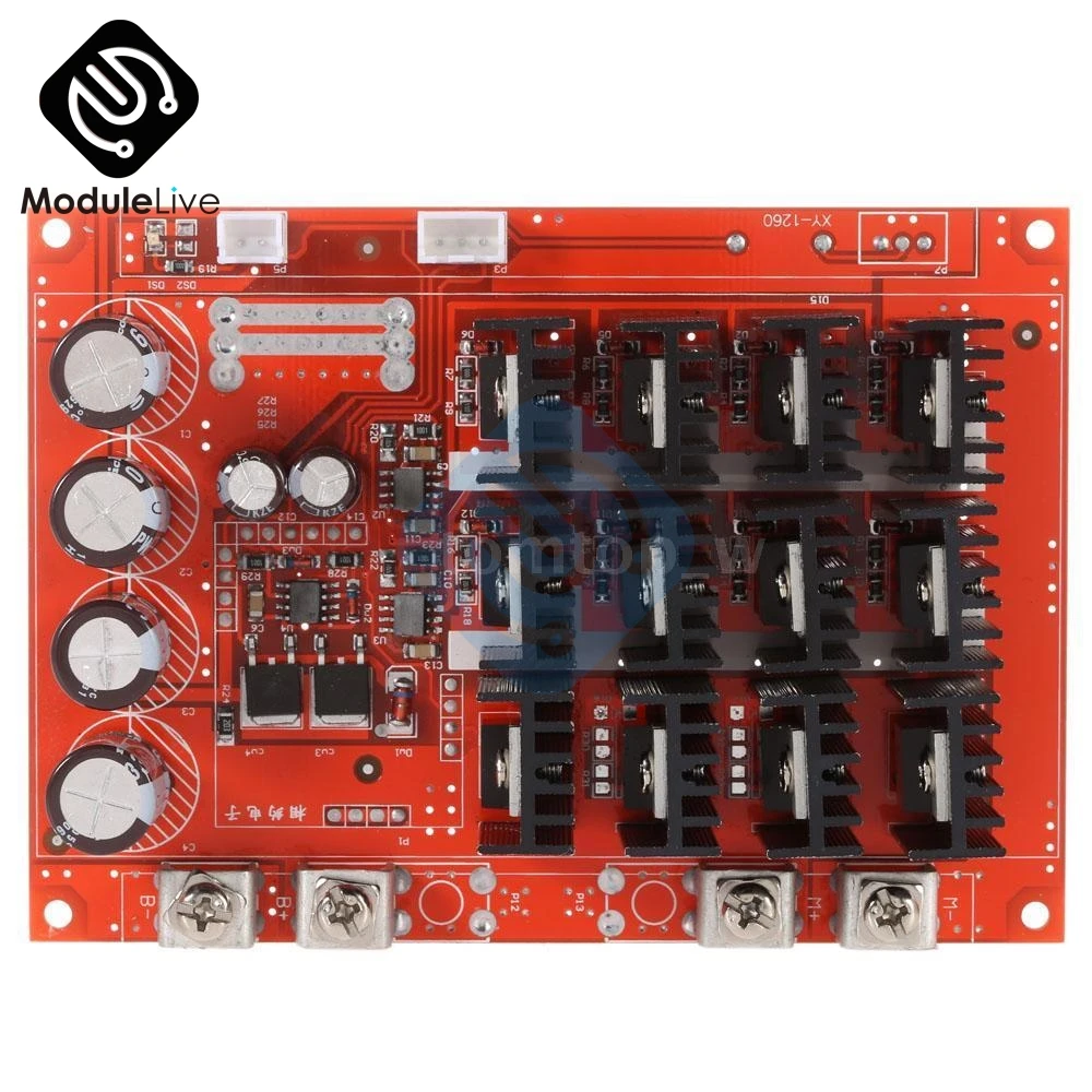 10-50 В постоянного тока 60 А контроллер скорости двигателя PWM HHO RC 12 в 24 48 3000 Вт чехол |