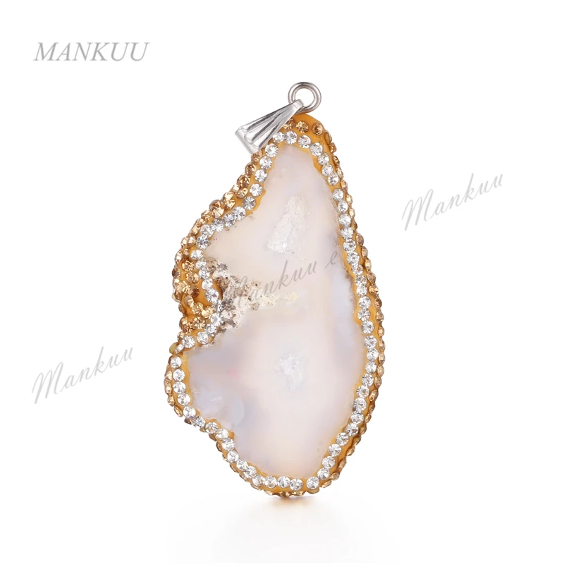 Модные druzy drusy кулон DIY ювелирных Шарм Подвеска для Цепочки и ожерелья