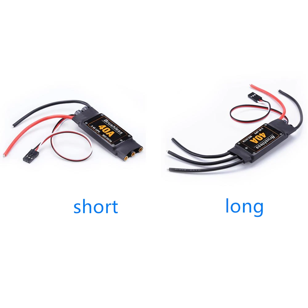 4 шт./лот бесщеточный 40A ESC Регулятор скорости 2-4 S с 5 V 3A UBEC для Квадрокоптер RC FPV RC Самолеты вертолет