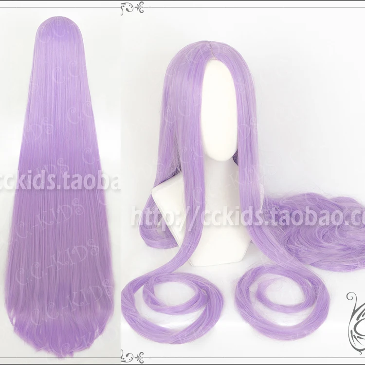 140 см длинный парик Medusa для косплея Fate Grand Order Servo Lancer Idol прямые светильник