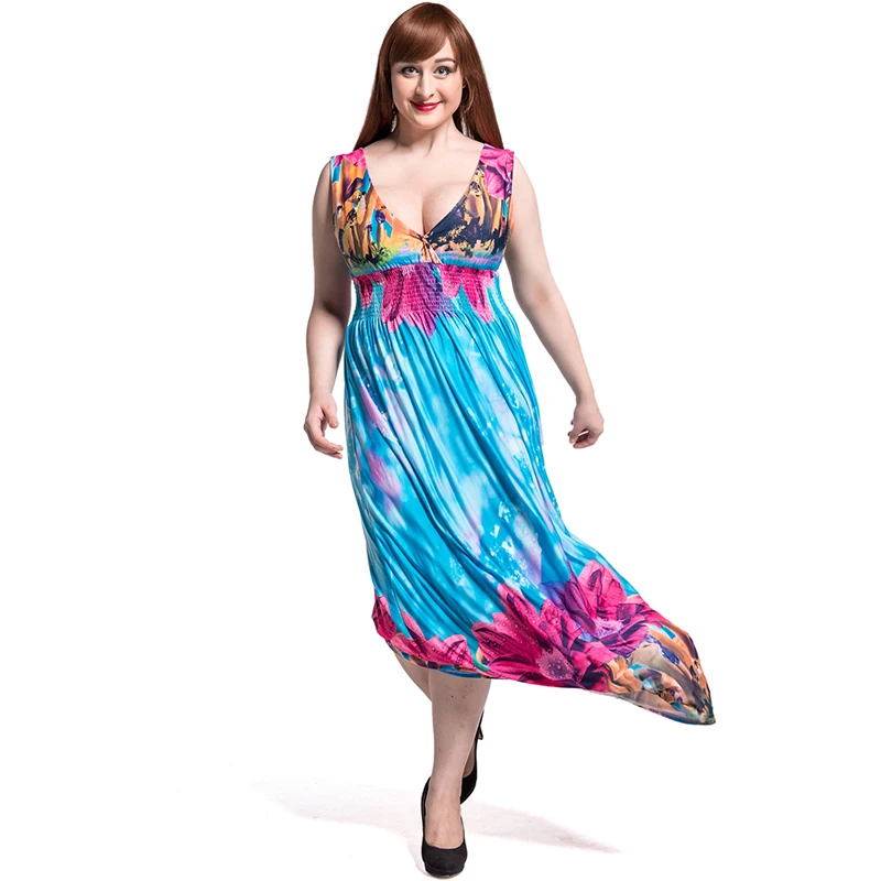 Богемное женское летнее пляжное платье с V образным вырезом сексуальное открытой