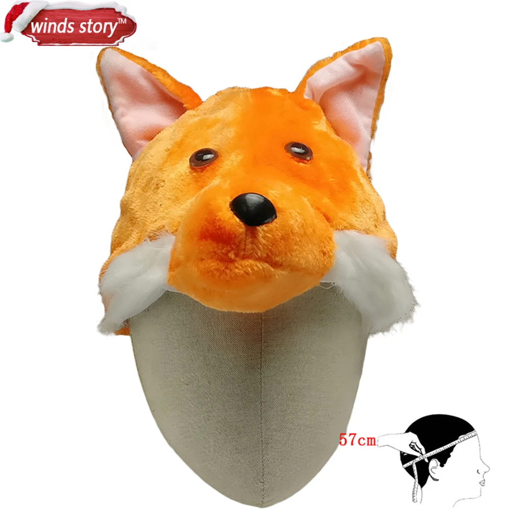 Новинка 1 шт. шапка с мультяшными животными пушистая плюшевая наушники унисекс