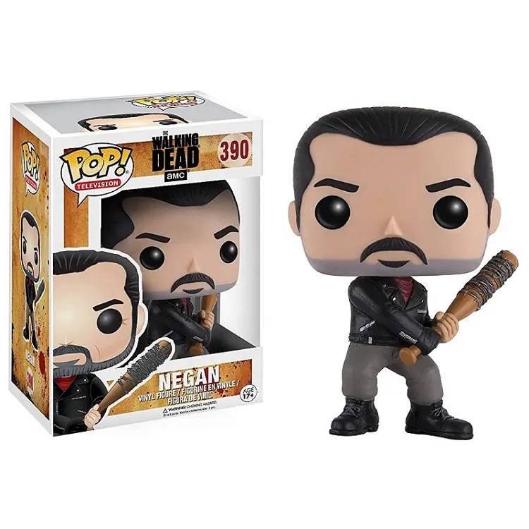 390 NEGAN FUNKO pop The Walking Dead NEGAN CARL MICHONNE модель Фигурка Коллекционная модель игрушки для подарка - Цвет: 390 NEGAN