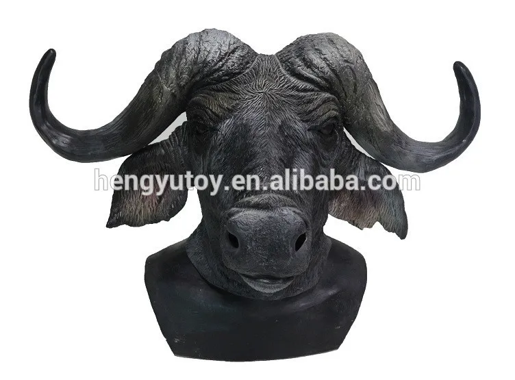 

Genuine Latex Animal Halloween accessories ox buffalo bull cow mask