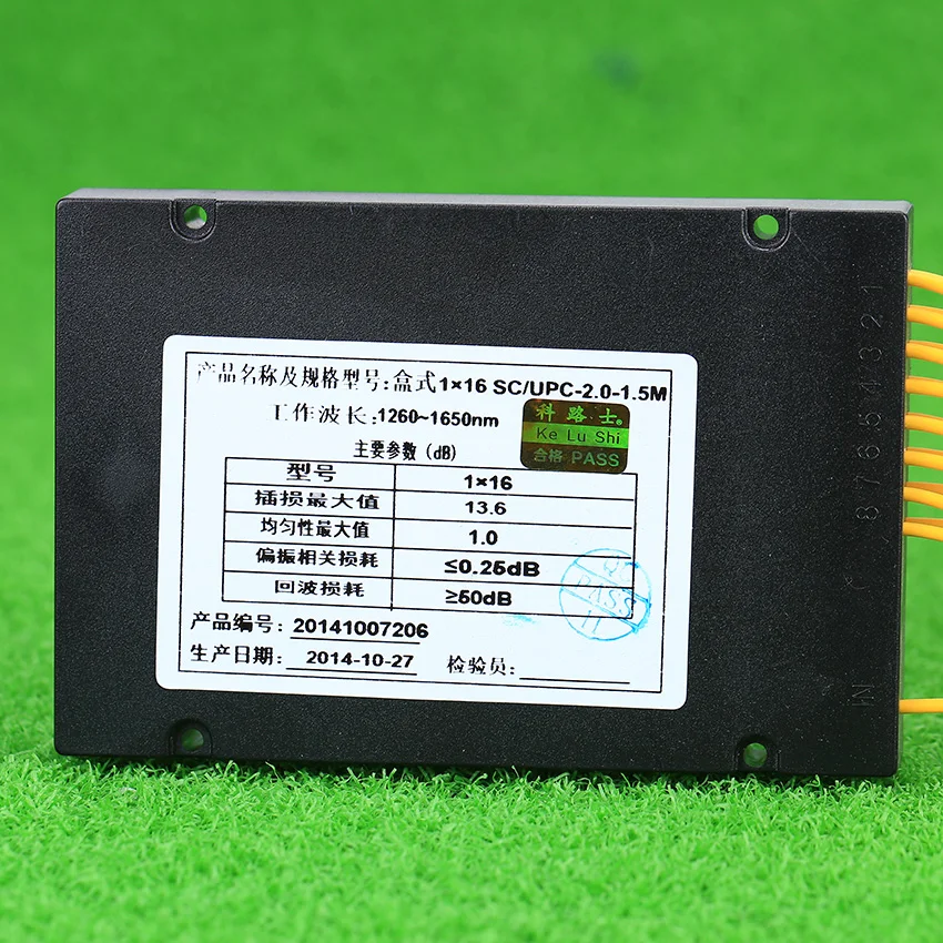 Оптический Сплиттер KELUSHI Device1 Points 16 Telecom PLC оптический сплиттер с SC оптическим GPON |