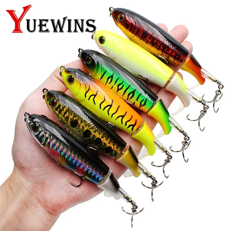 Yuewins 10 см 17 2 г Whopper Plopper плавающий Поппер рыболовная приманка искусственная