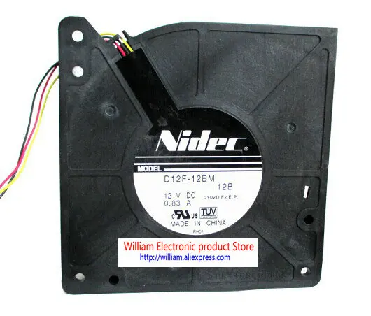 Новый оригинальный вентилятор охлаждения Nidec D12F 12BM 12B 12 В 0.83A|blower cooling fan|cooling fanturbo