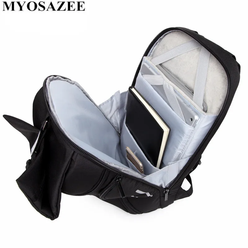Мужской рюкзак с защитой от кражи MYOSAZEE многофункциональный для ноутбука 15 6 дюйма
