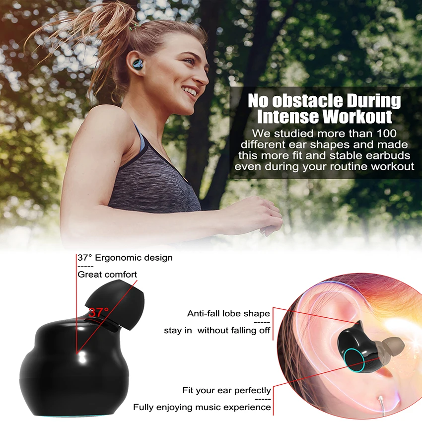 Askmeer T3 игровая bluetooth-гарнитура сенсорный Управление Беспроводной наушники