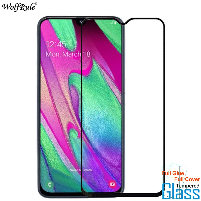 

For Glass Samsung Galaxy A40 Screen Protector Full Glue Cover Tempered Glass For Samsung Galaxy A40 Glass A405 Phone Film 5.9''
