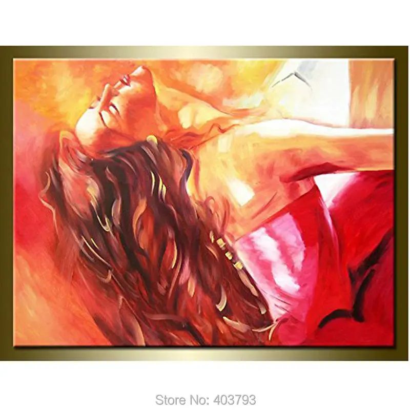 Большая Ручная роспись Абстрактная фигура картина маслом на холсте современный
